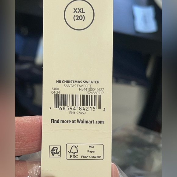 NWT-No Boundaries Christmas Sweater. Size XXL (20) - Picture 6 of 8